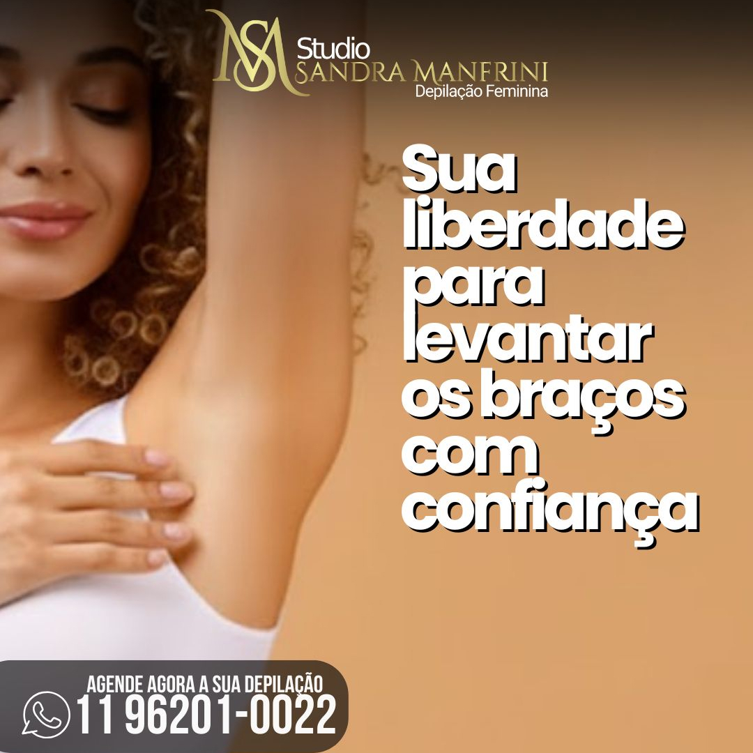 Sua liberdade para levantar os braços-com confiança e segurança