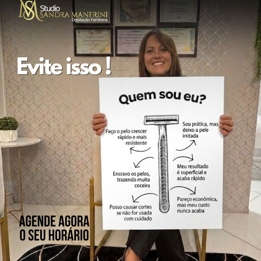 Evite isso !-não use lâminas