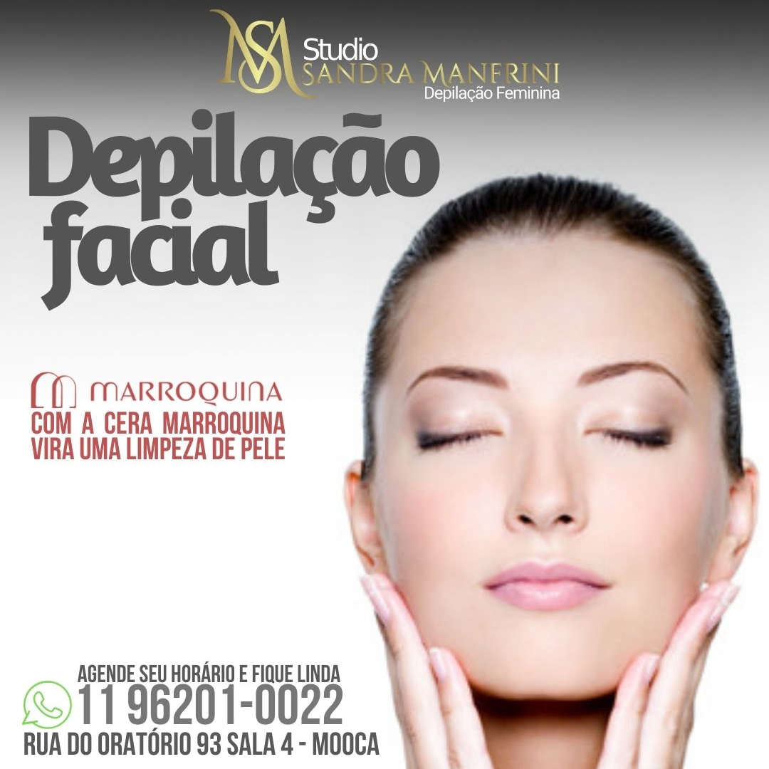 Depilação Facial-Quase uma limpeza de pele