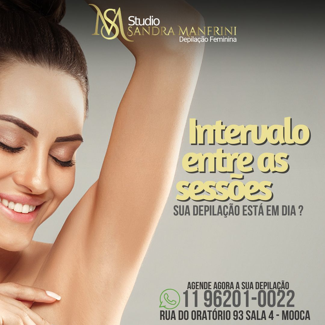 Intervalo entre as sessões-sua depilação está em dia